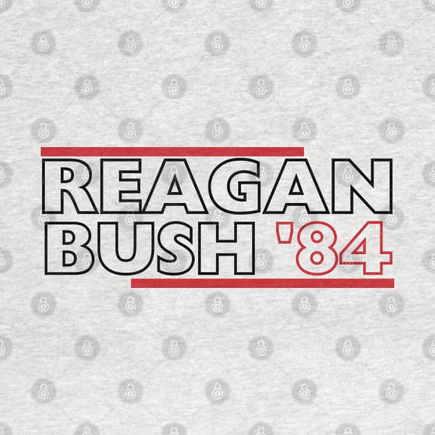 Reagan Bush '84. Funny Phrase, Presidential Campaign 1984 by JK Mercha